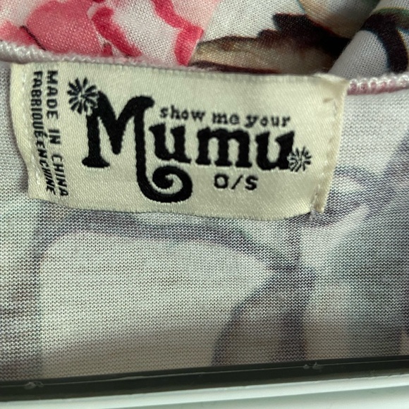 Show Me Your MuMu Pink Floral Brie Robe Sz One Size - Picture 3 of 11